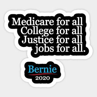 Bernie Sanders For America 2020 Sticker